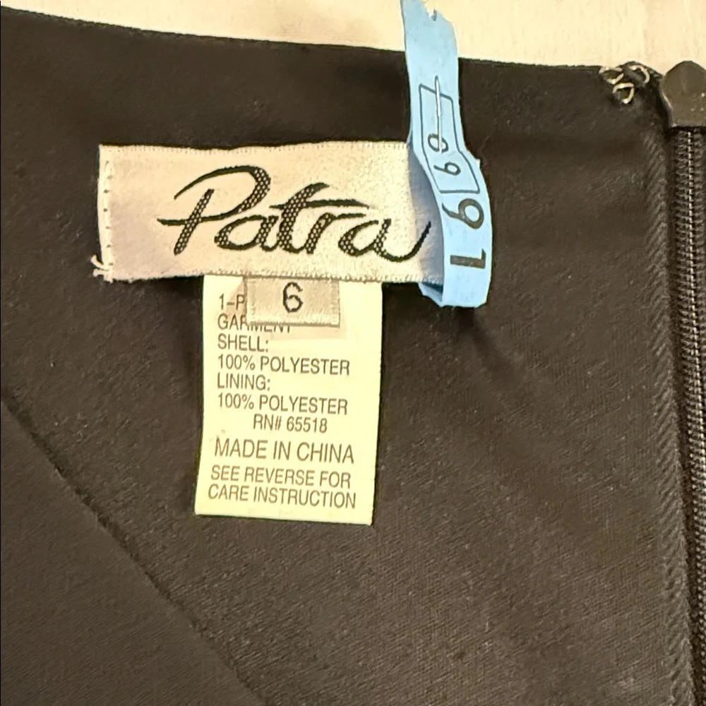 Patra Black Tiered Ruffle Cocktail Dress – Size 6 - Picture 4 of 8